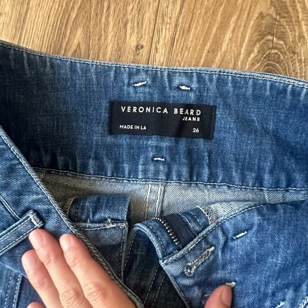 Veronica Beard High Rise Blue Jeans - Picture 4 of 6